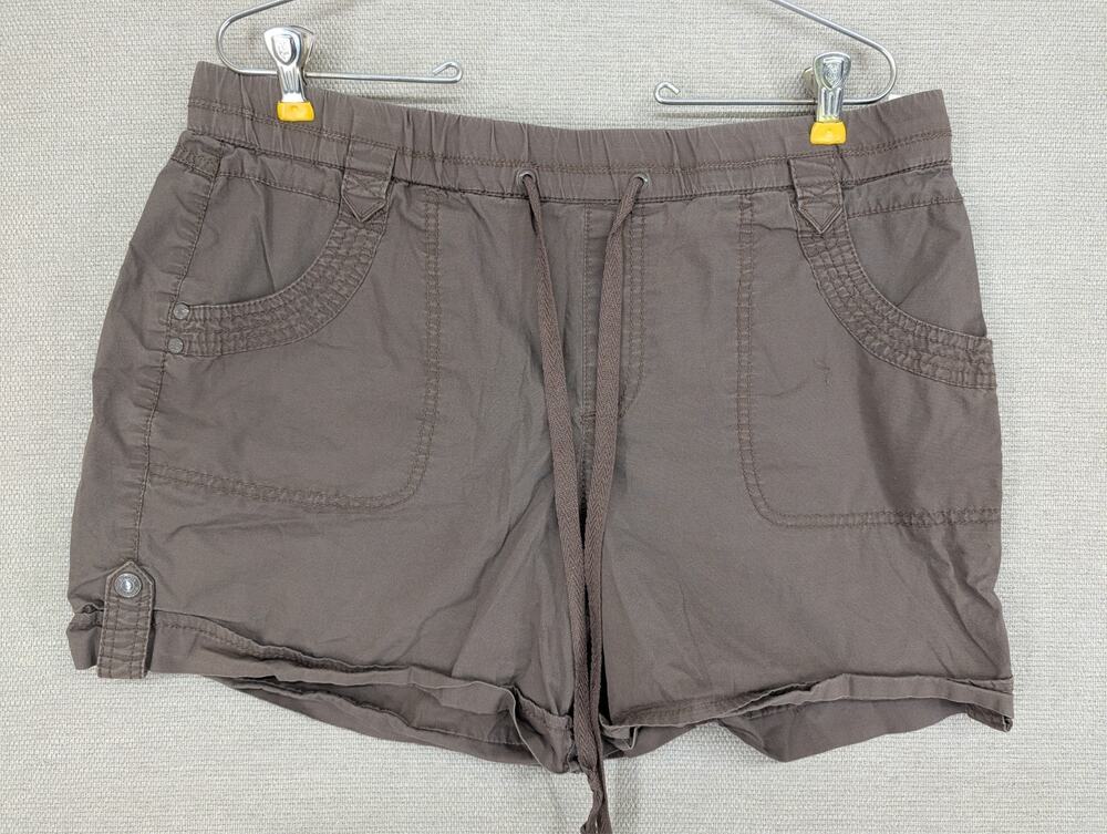 Gloria Vanderbilt Pull On Shorts Size 12 Brown -1025E77